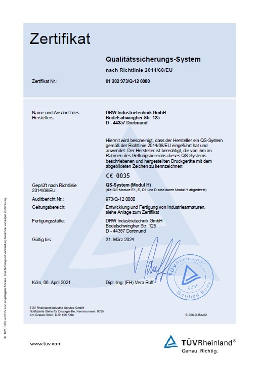 2021 | 3-TUV-Certificate-2014-68-EU-CE-0035 | Büyük